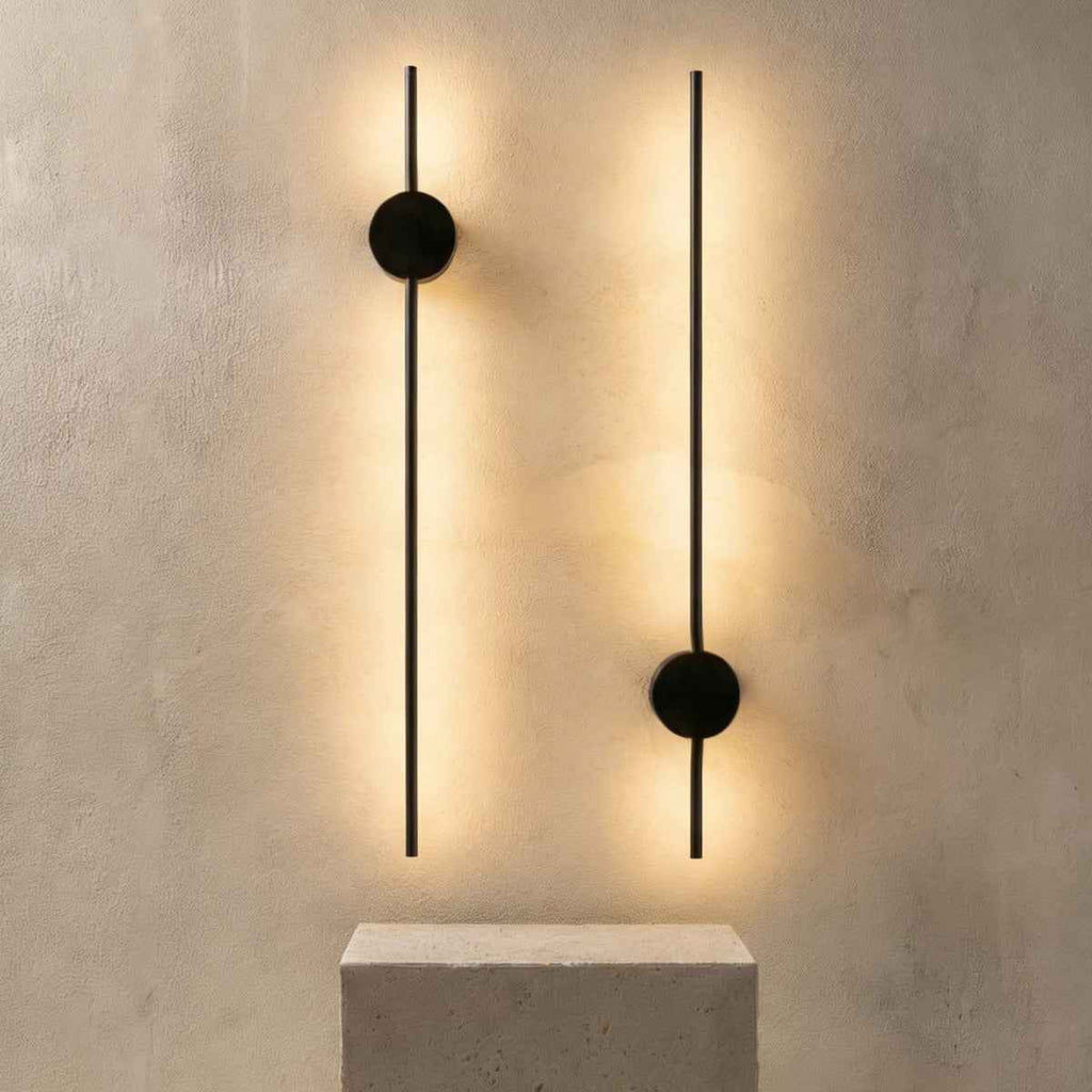 Aria – White Minimalist Linear Wall Lamp 100cm
