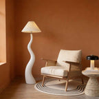 Santu – Natural Japandi Curvy Floor Lamp 165cm