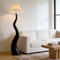 Santu – Black Japandi Floor Lamp 165cm