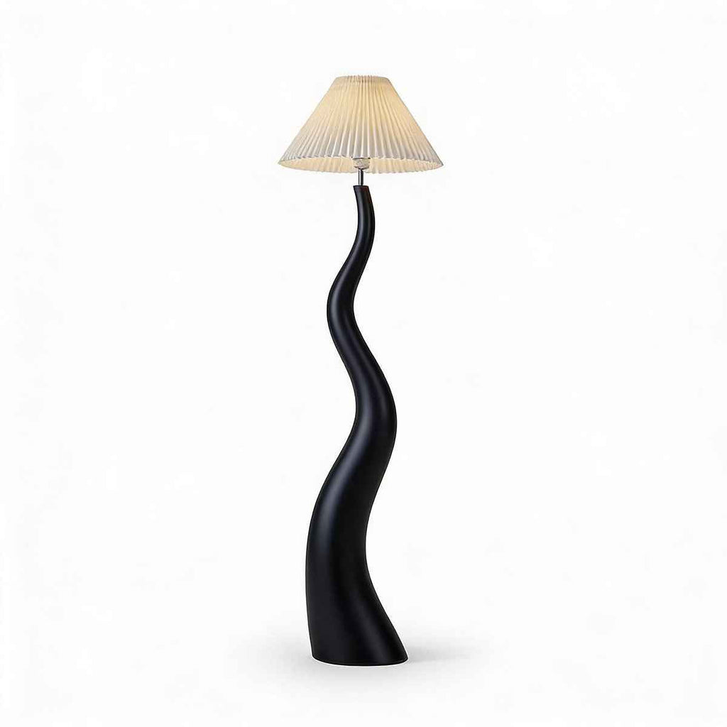 Santu – Black Japandi Floor Lamp 165cm