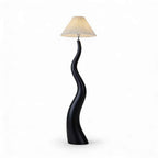 Santu – Black Japandi Floor Lamp 165cm