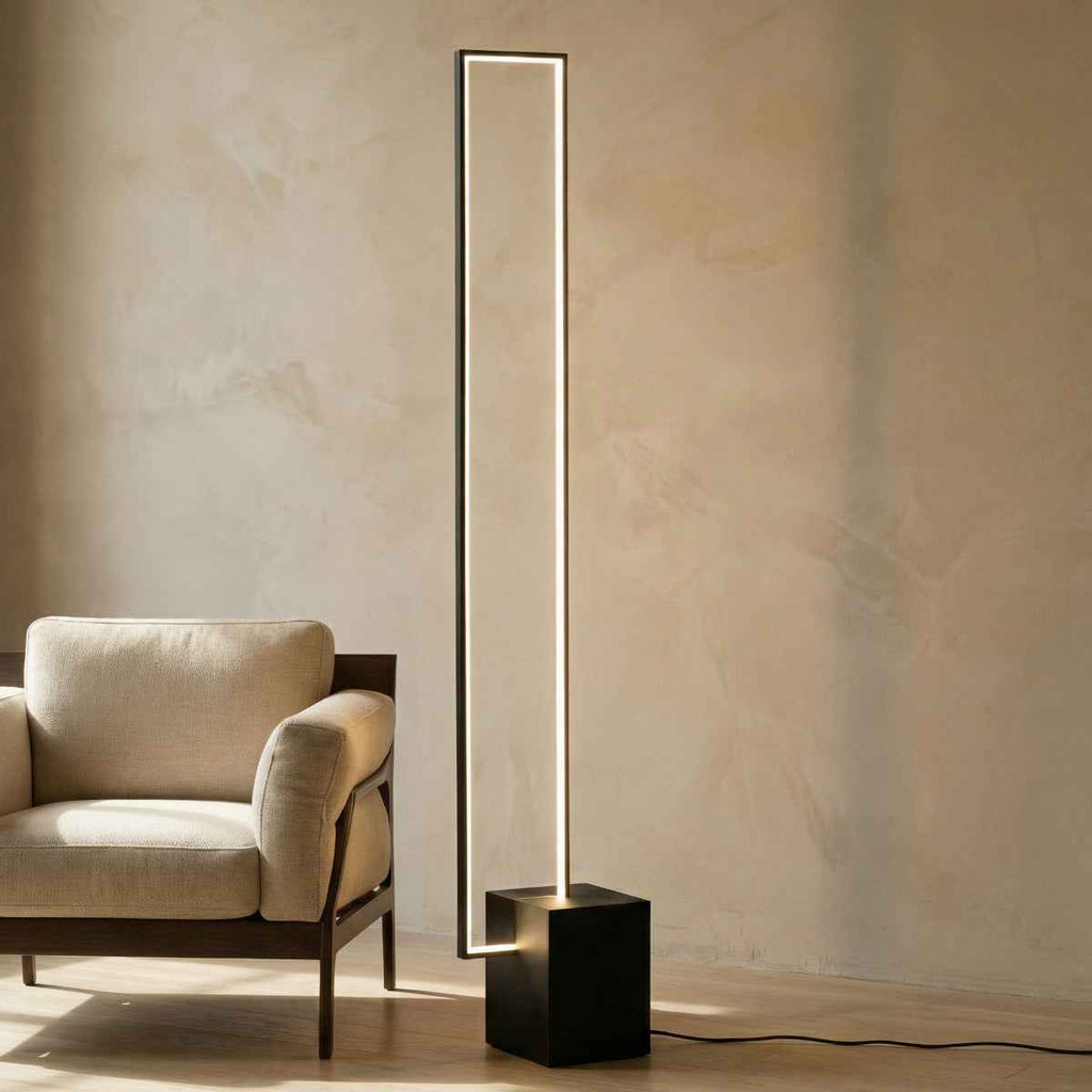 Astra – Black Modern Industrial LED Floor Lamp