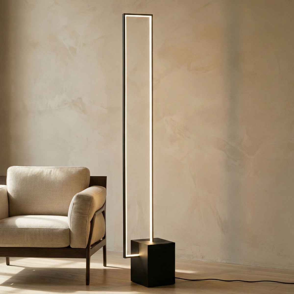 Astra – Black Modern Industrial LED Floor Lamp