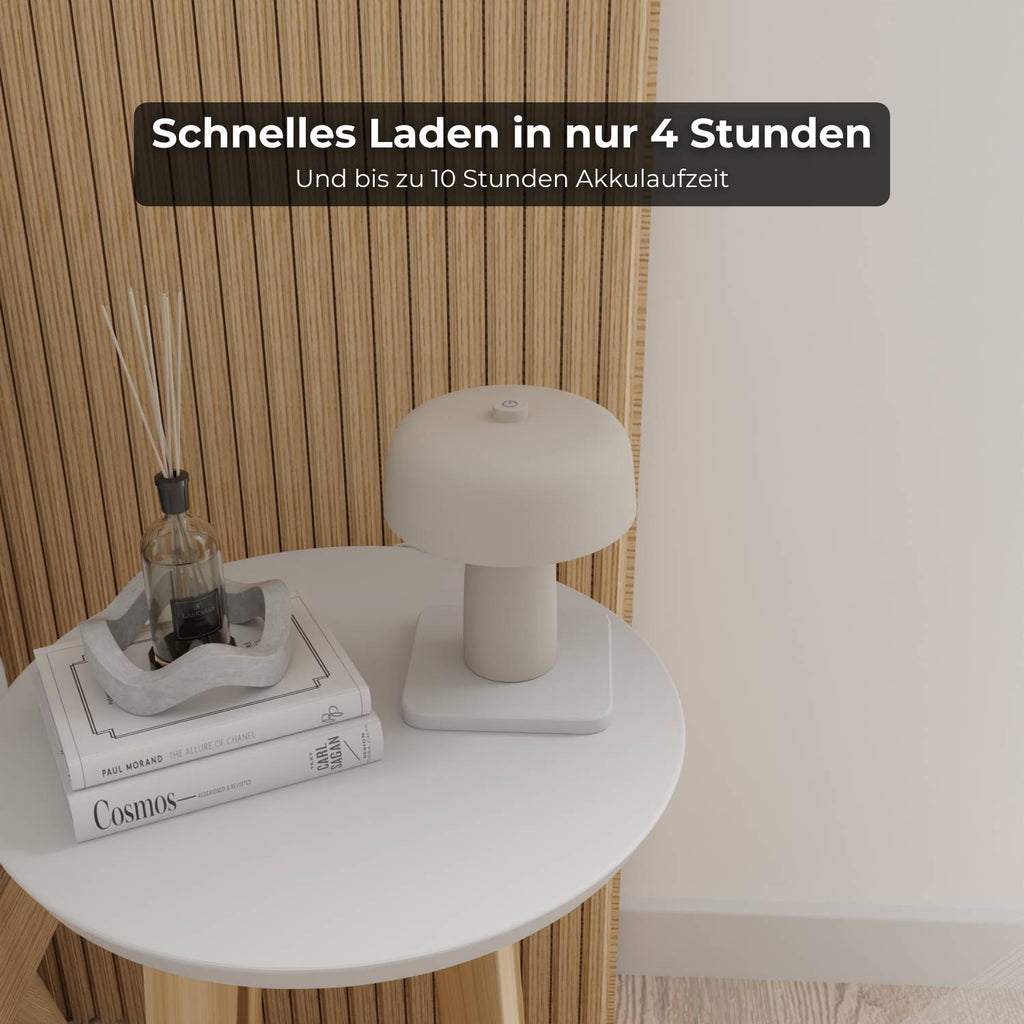 Luma Battery Table Lamp | Compact Design, Warm White Light