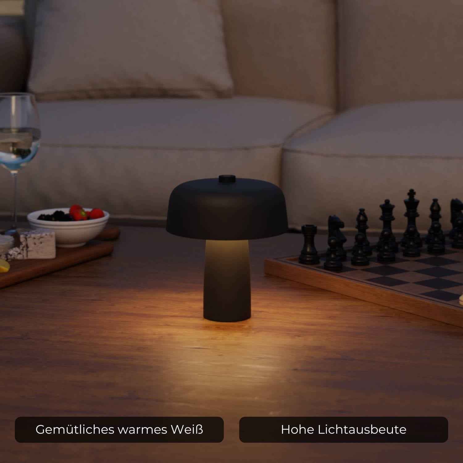 Luma Battery Table Lamp | Compact Design, Warm White Light
