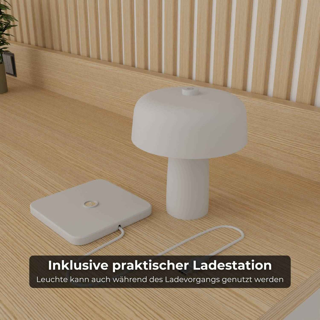 Luma Battery Table Lamp | Compact Design, Warm White Light