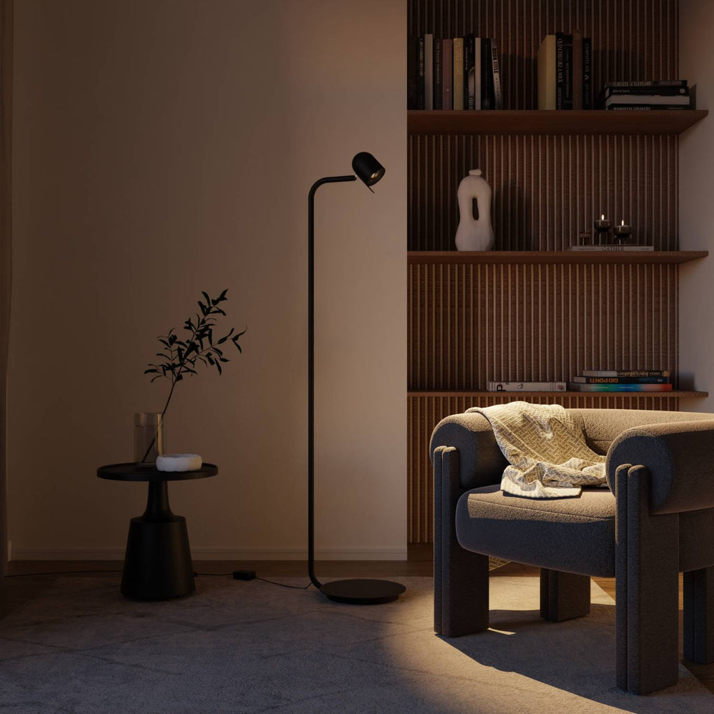 Luno Floor Lamp | Dimmable, 350° Rotatable Light