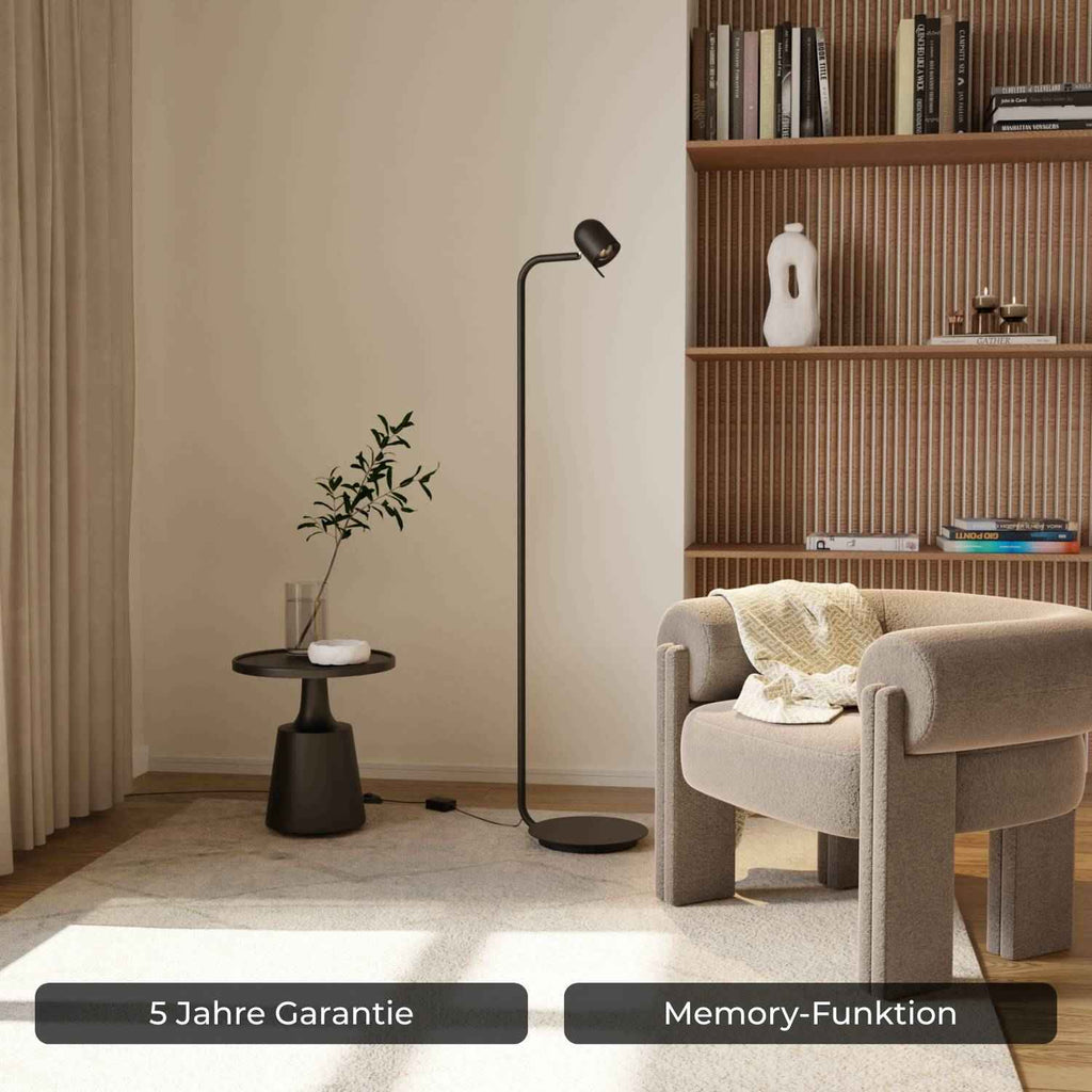 Luno Floor Lamp | Dimmable, 350° Rotatable Light