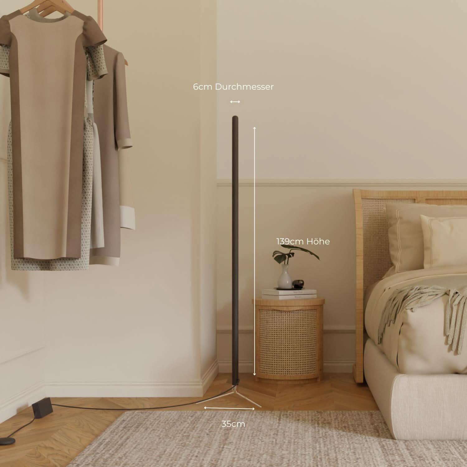 Bela Floor Lamp | Modern Design, Adjustable Height