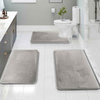 Milo Memory Foam Bath Mat Set | Antislip, Super Absorbent