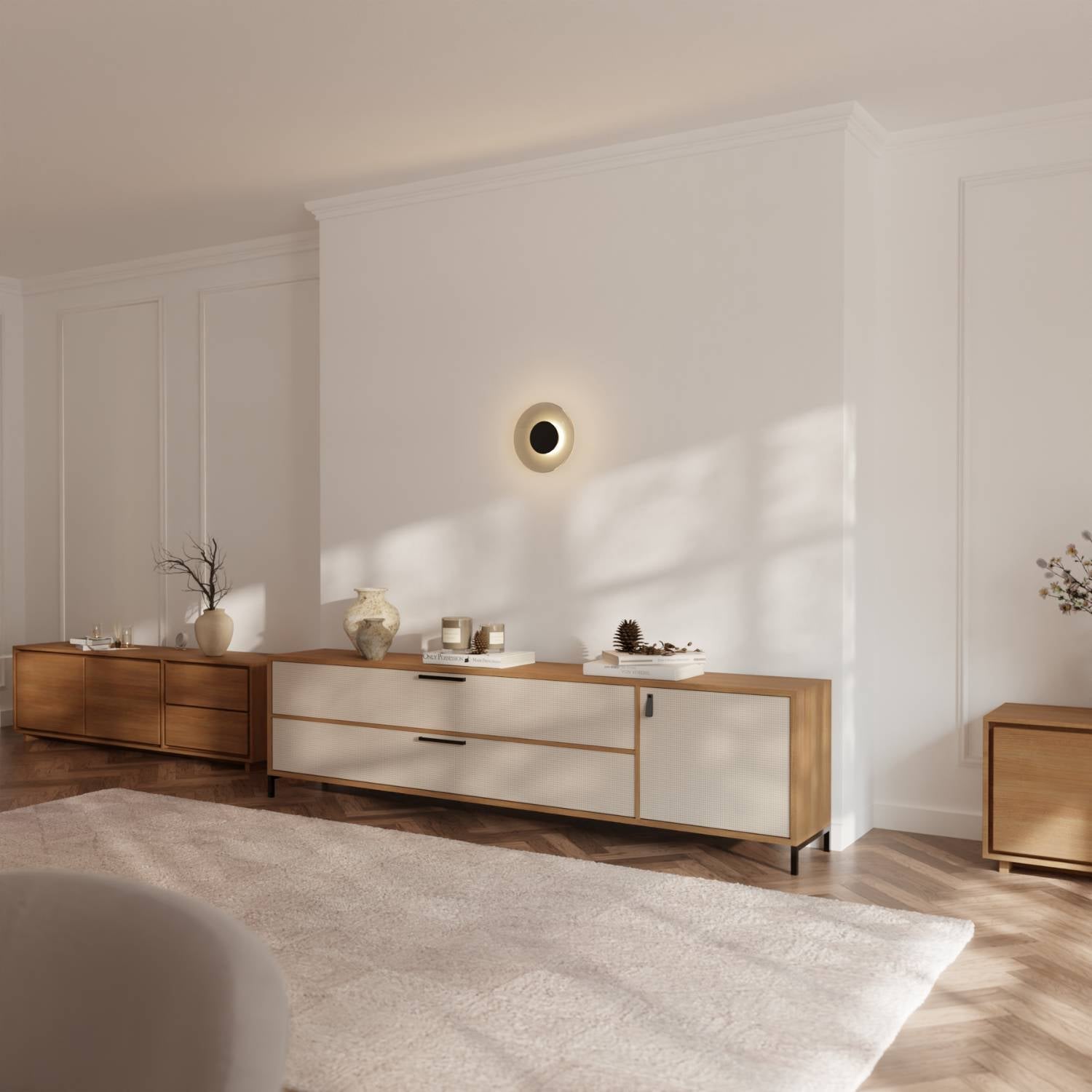 Aurelia Wall Light | Thick Glass, Warm White 2700K Ambient Light