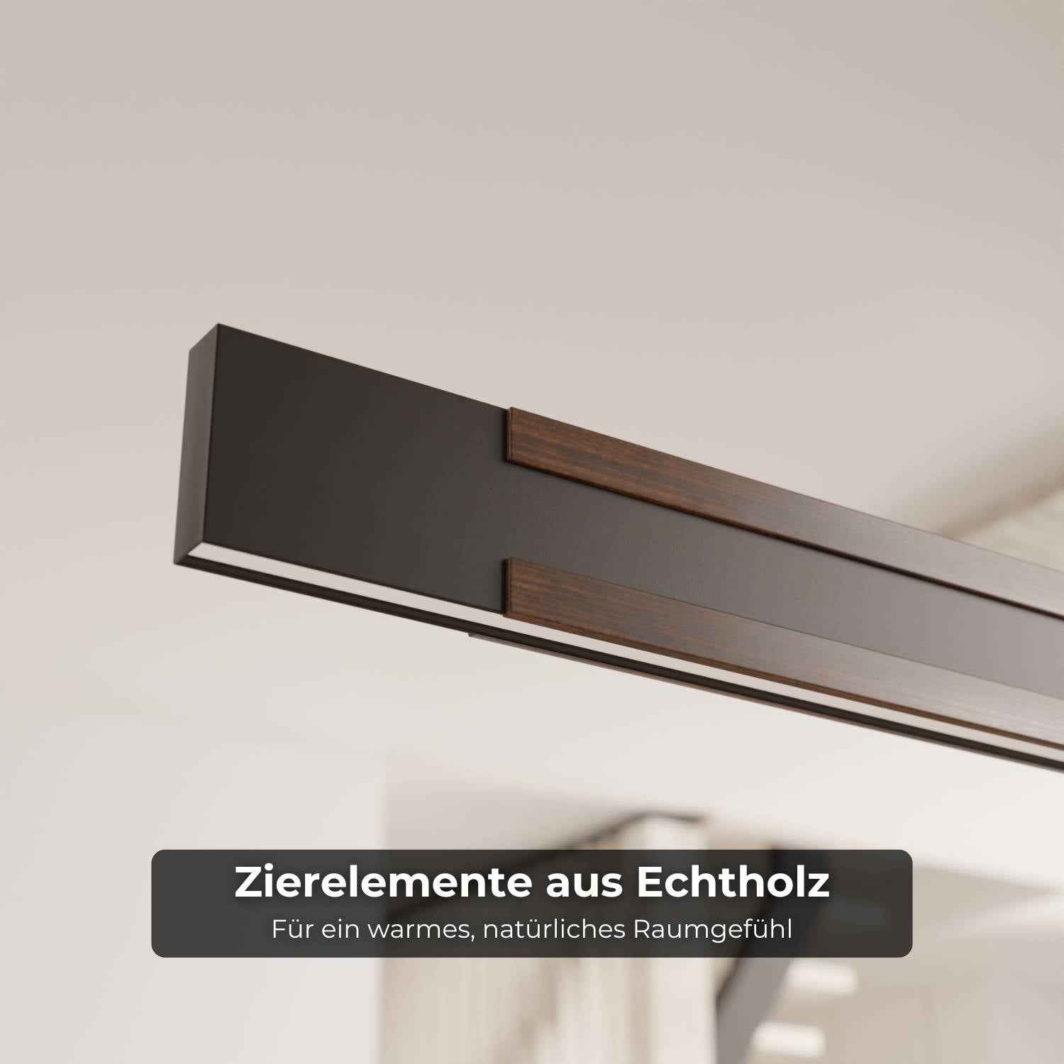 Calyra Pendant Light | Dimmable, Real Walnut Wood