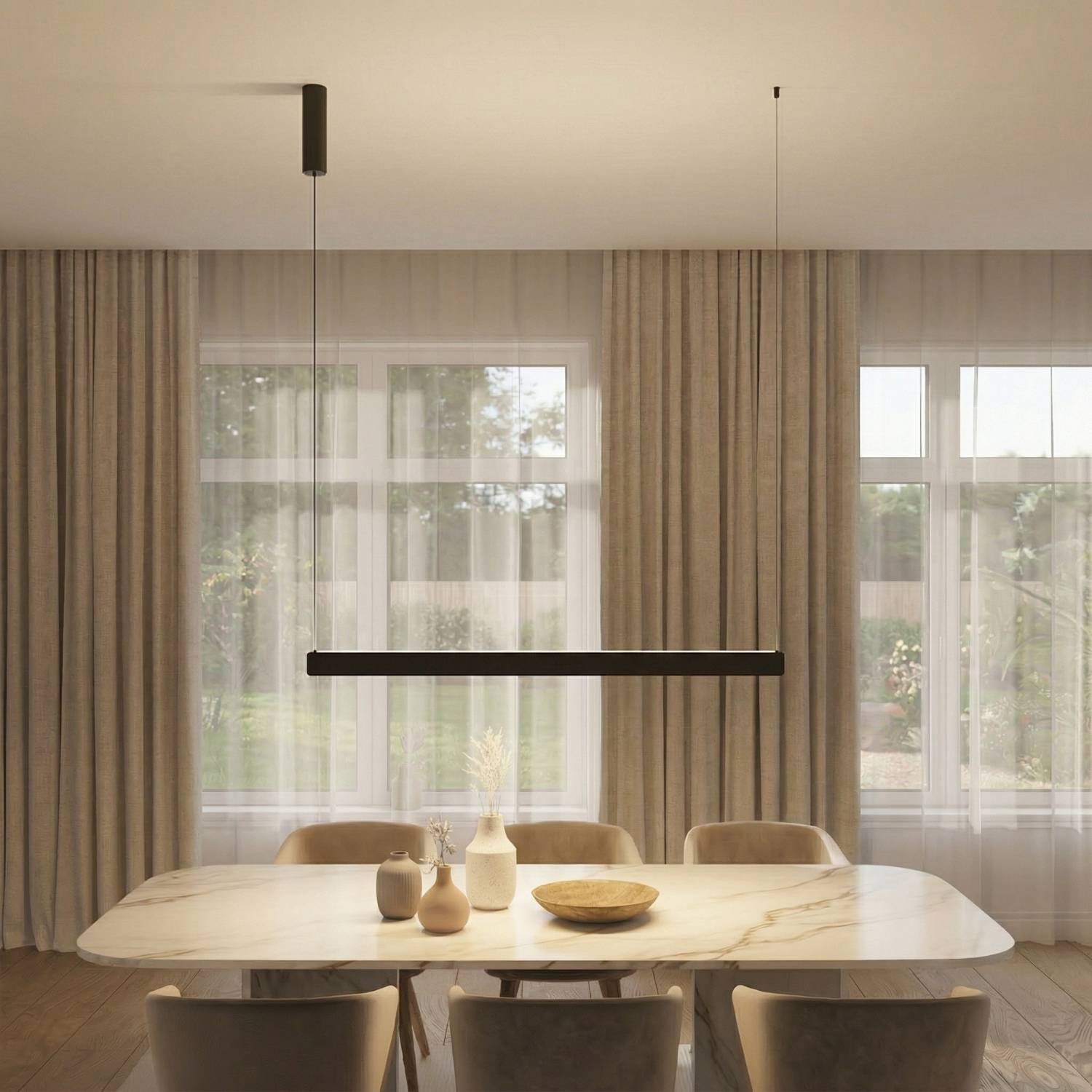 Cera Pendant Light | Elegant Minimalist Design, Slender Shape