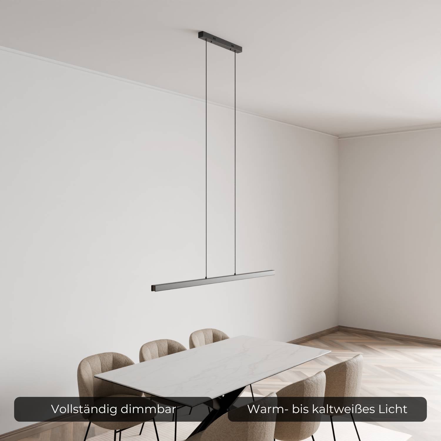 Cleo Pendant Light | DALI-2 DT8 Design, Adjustable Height