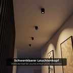 Bela Ceiling Light | 350° Swivelling Head, Warm White 2700K