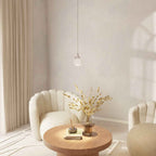 Bela Pendant Light | Chrome-Plated, Solid Glass Sphere