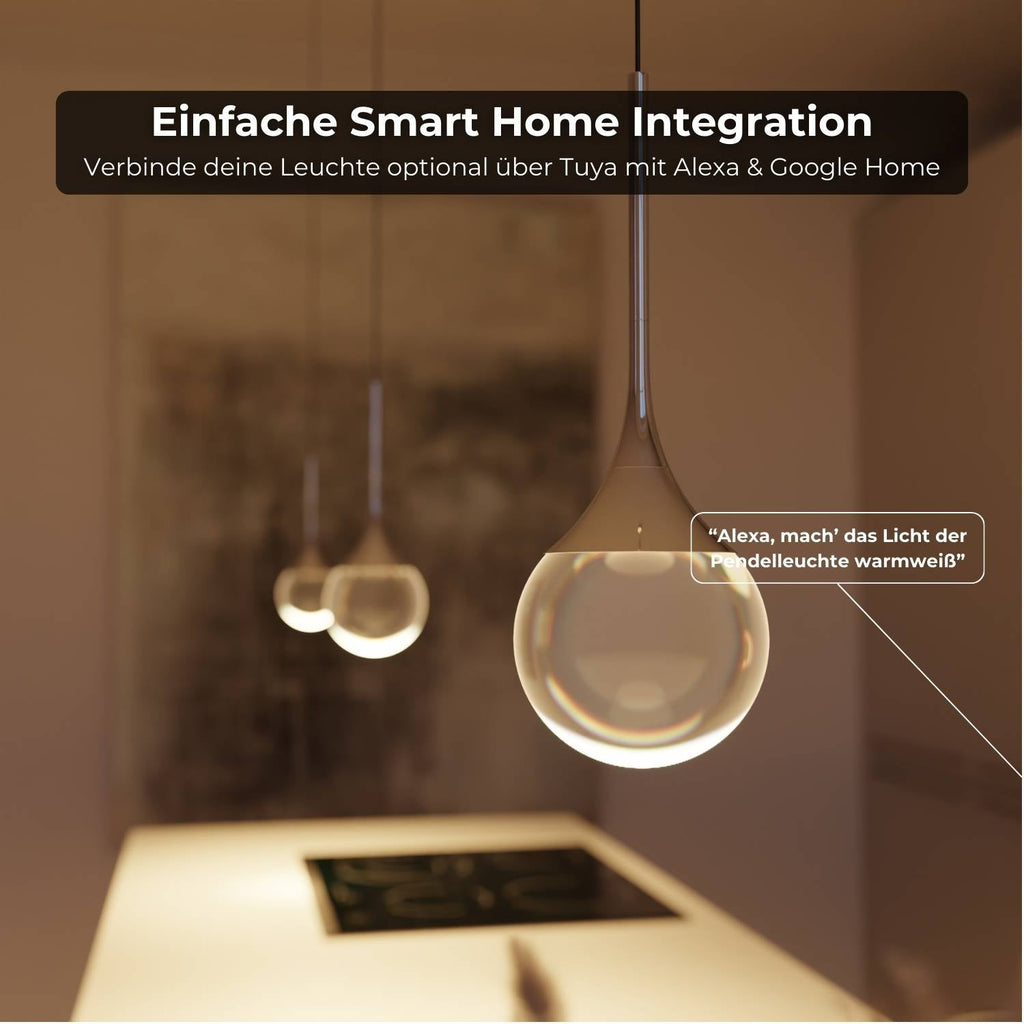 Folio Pendant Light | Chrome-Plated, Solid Glass Sphere