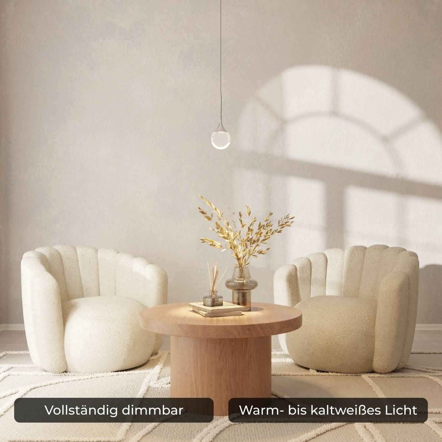 Bela Pendant Light | Chrome-Plated, Solid Glass Sphere