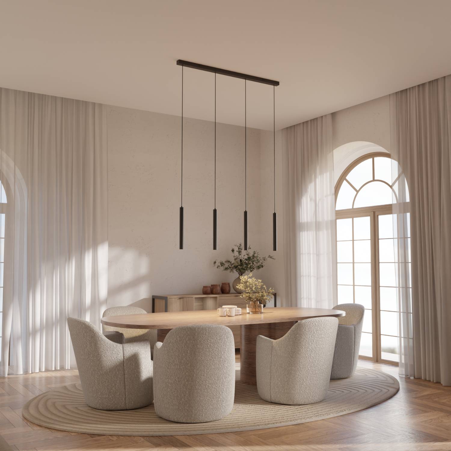 Liora Pendant Light | Adjustable Downward-Facing Heads