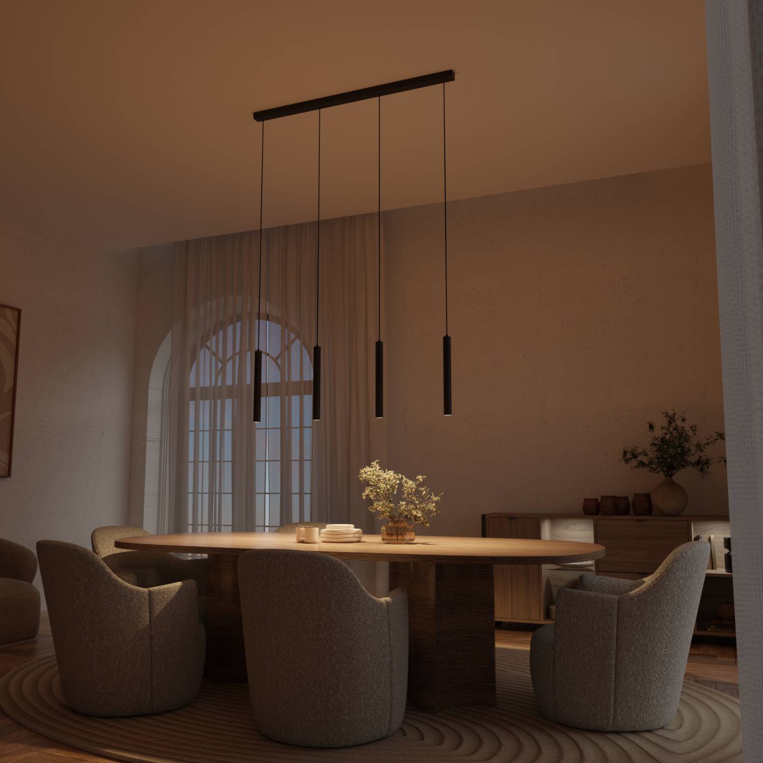 Liora Pendant Light | Adjustable Downward-Facing Heads