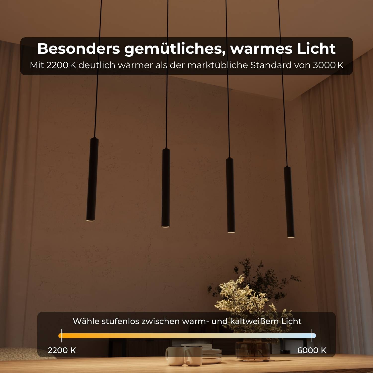 Liora Pendant Light | Adjustable Downward-Facing Heads