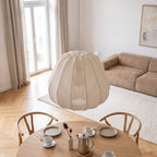 Luna Pendant Light | Soft Fabric Shade, Adjustable Height