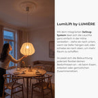 Luna Pendant Light | Soft Fabric Shade, Adjustable Height