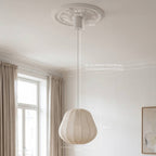Luna Pendant Light | Soft Fabric Shade, Adjustable Height