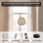 Luna Pendant Light | Soft Fabric Shade, Adjustable Height