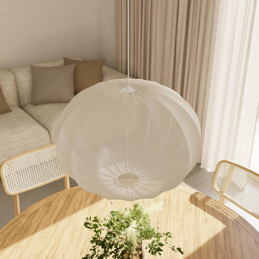Luna Pendant Light | Soft Fabric Shade, Smart LED Included