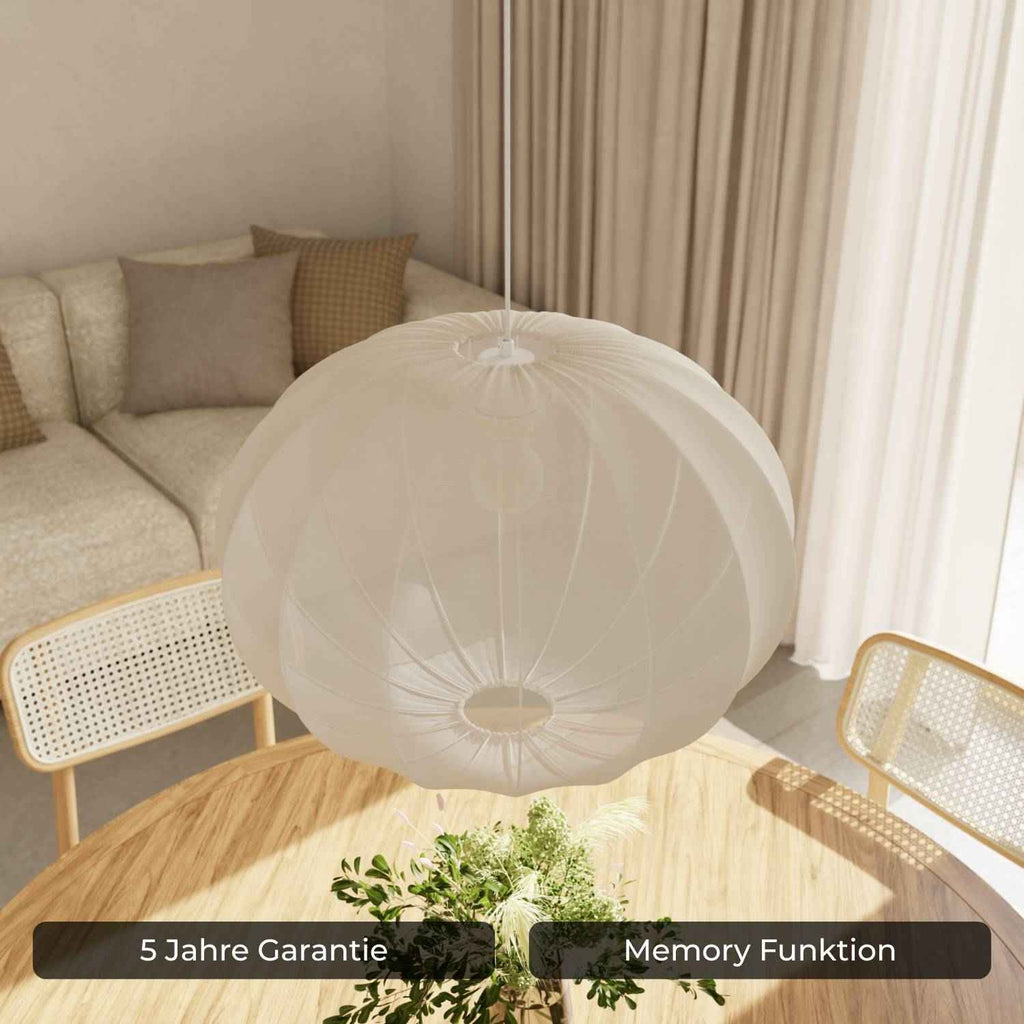 Luna Pendant Light | Soft Fabric Shade, Smart LED Included