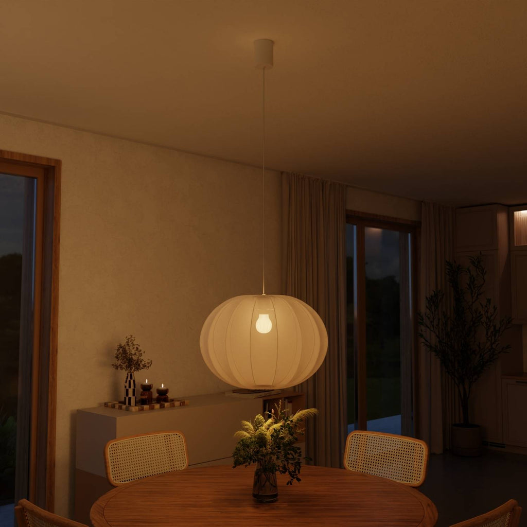 Luna Pendant Light | Soft Fabric Shade, Smart LED Included