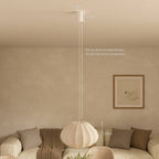Luna Pendant Light | Soft Fabric Shade, Adjustable Height