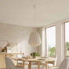 Luna Pendant Light | Soft Fabric Shade, Adjustable Height