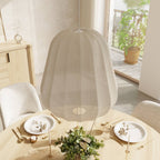 Luna Pendant Light | Soft Fabric Shade, Adjustable Height