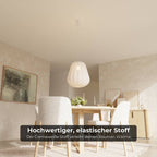 Luna Pendant Light | Soft Fabric Shade, Adjustable Height
