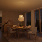 Luna Pendant Light | Soft Fabric Shade, Adjustable Height