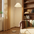 Melo Chrome Floor Lamp | Adjustable Arm, E27 Socket