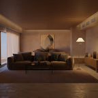 Belo Floor Lamp | Adjustable Arm, Chrome Design