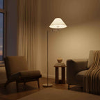 Melo Chrome Floor Lamp | Adjustable Arm, E27 Socket