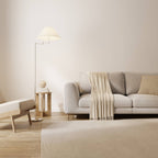 Belo Floor Lamp | Adjustable Arm, Chrome Design