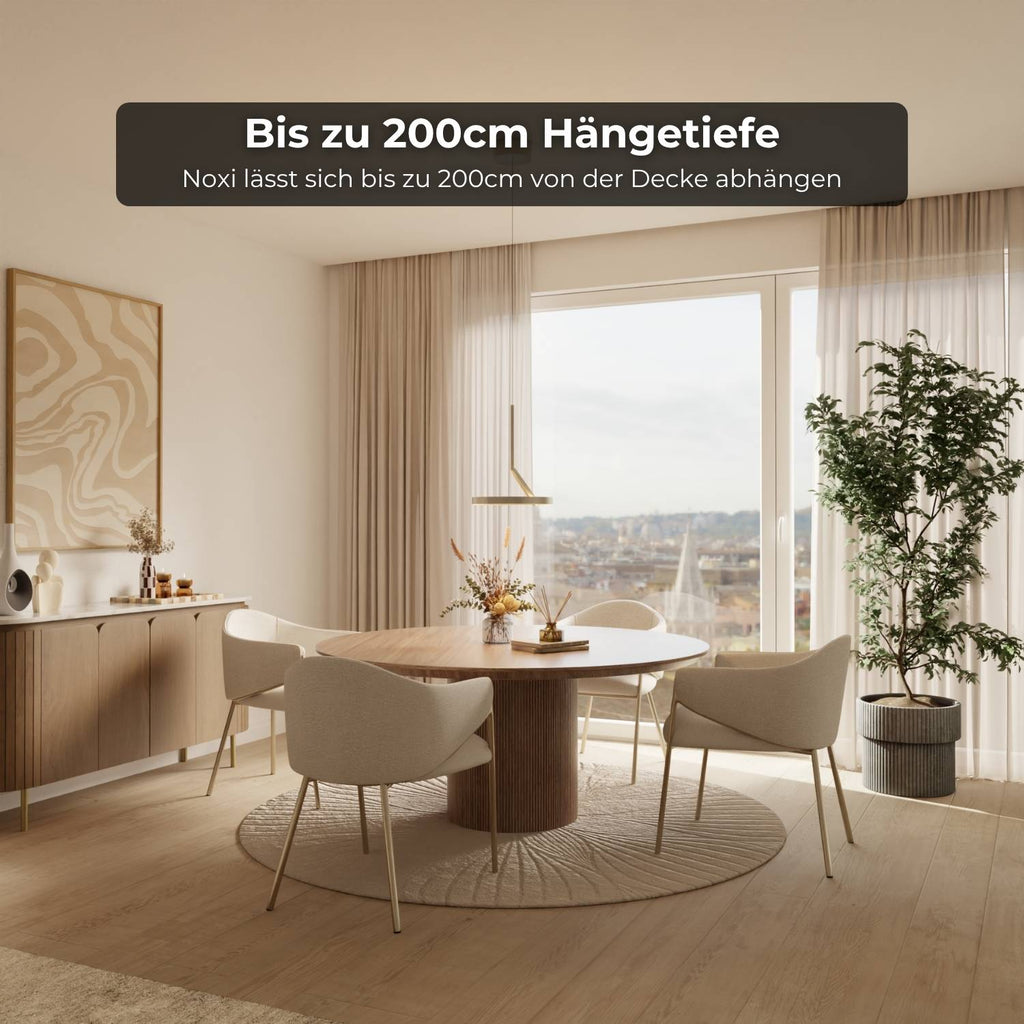 Nero Pendant Light | Adjustable Height, Elegant Up- & Downlight
