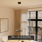 Nero Pendant Light | Adjustable Height, Elegant Up- & Downlight