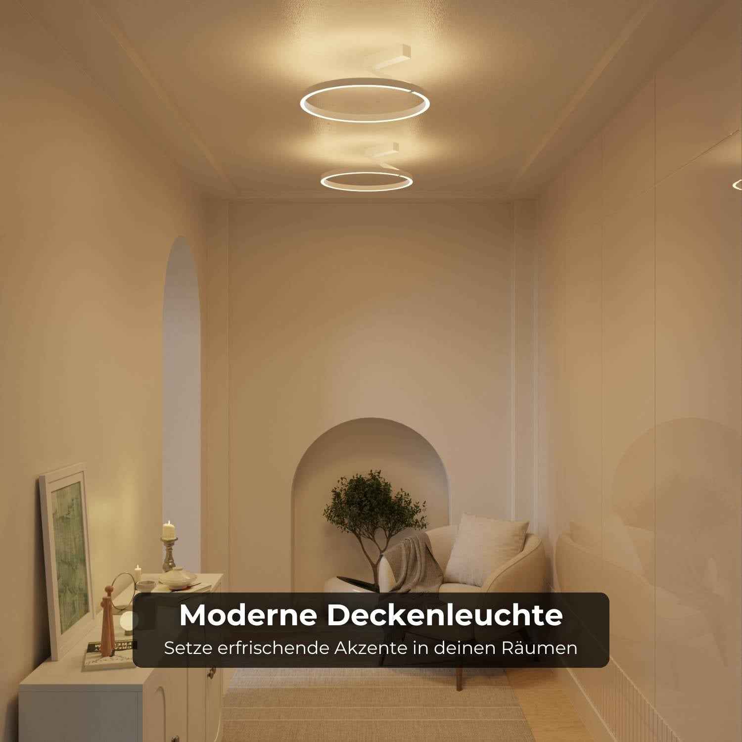 Bela Ceiling Light | Up- & Downlight Design, Warm White 2700K