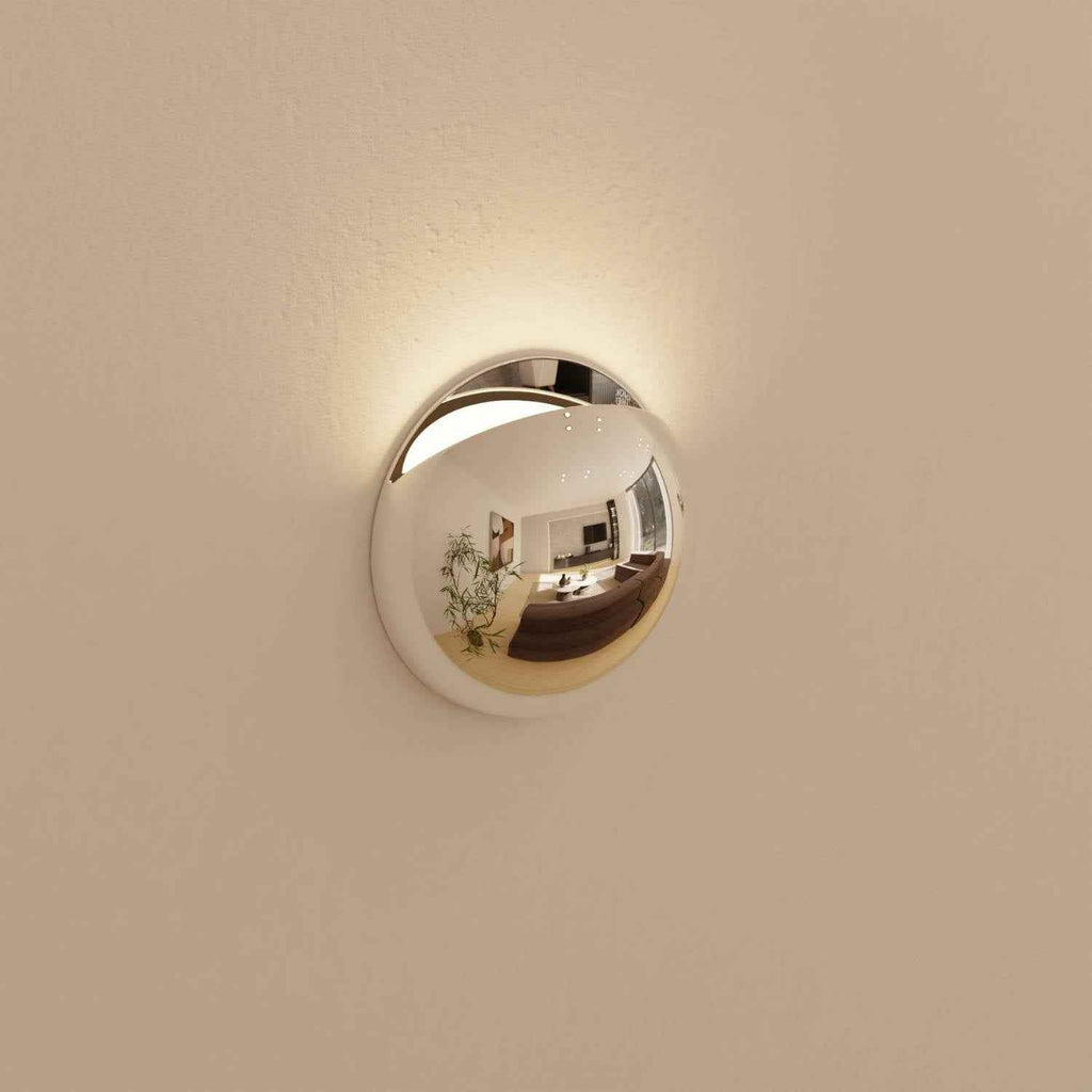 Bela Wall Light | Modern Chrome Finish, IP65 Weatherproof