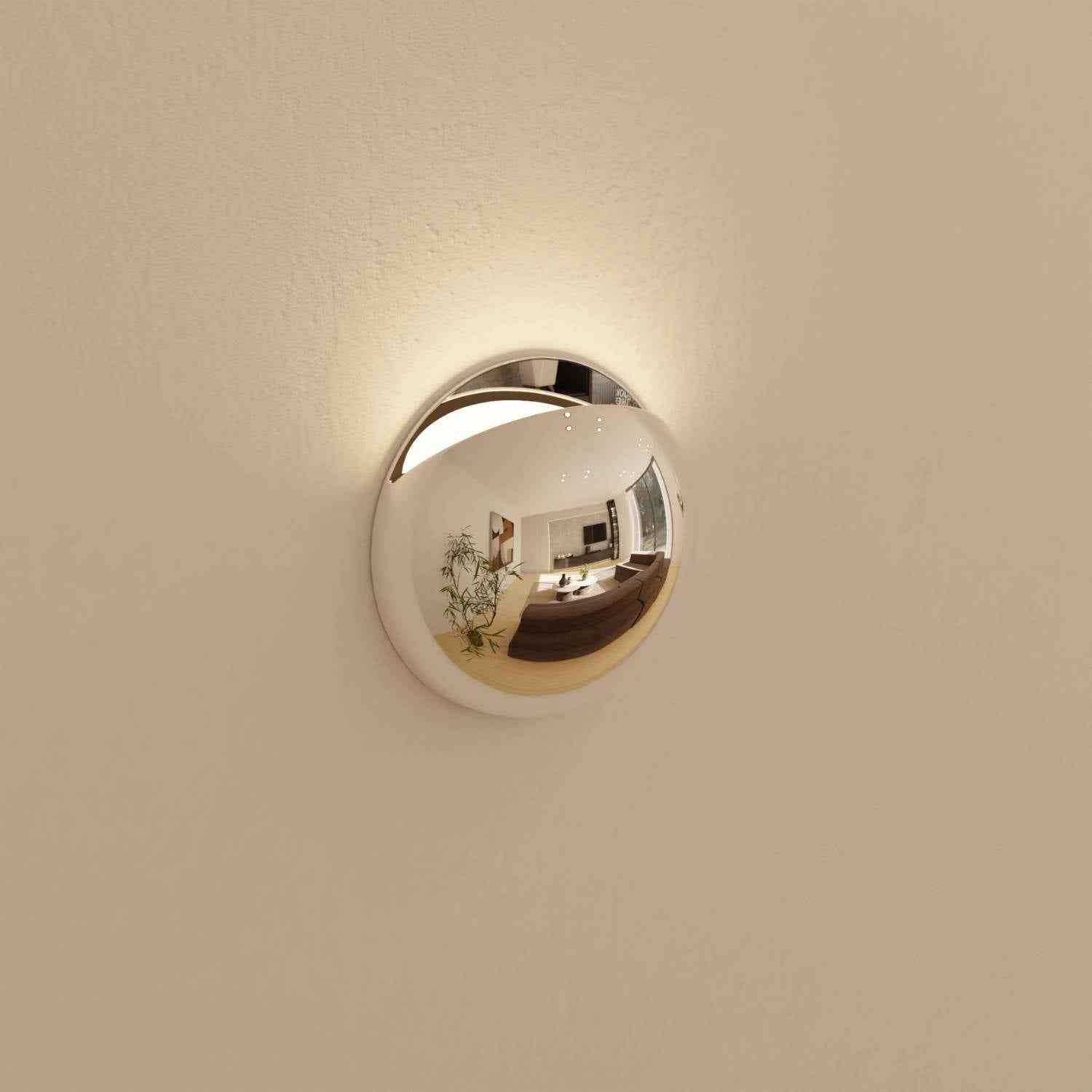Bela Wall Light | Modern Chrome Finish, IP65 Weatherproof