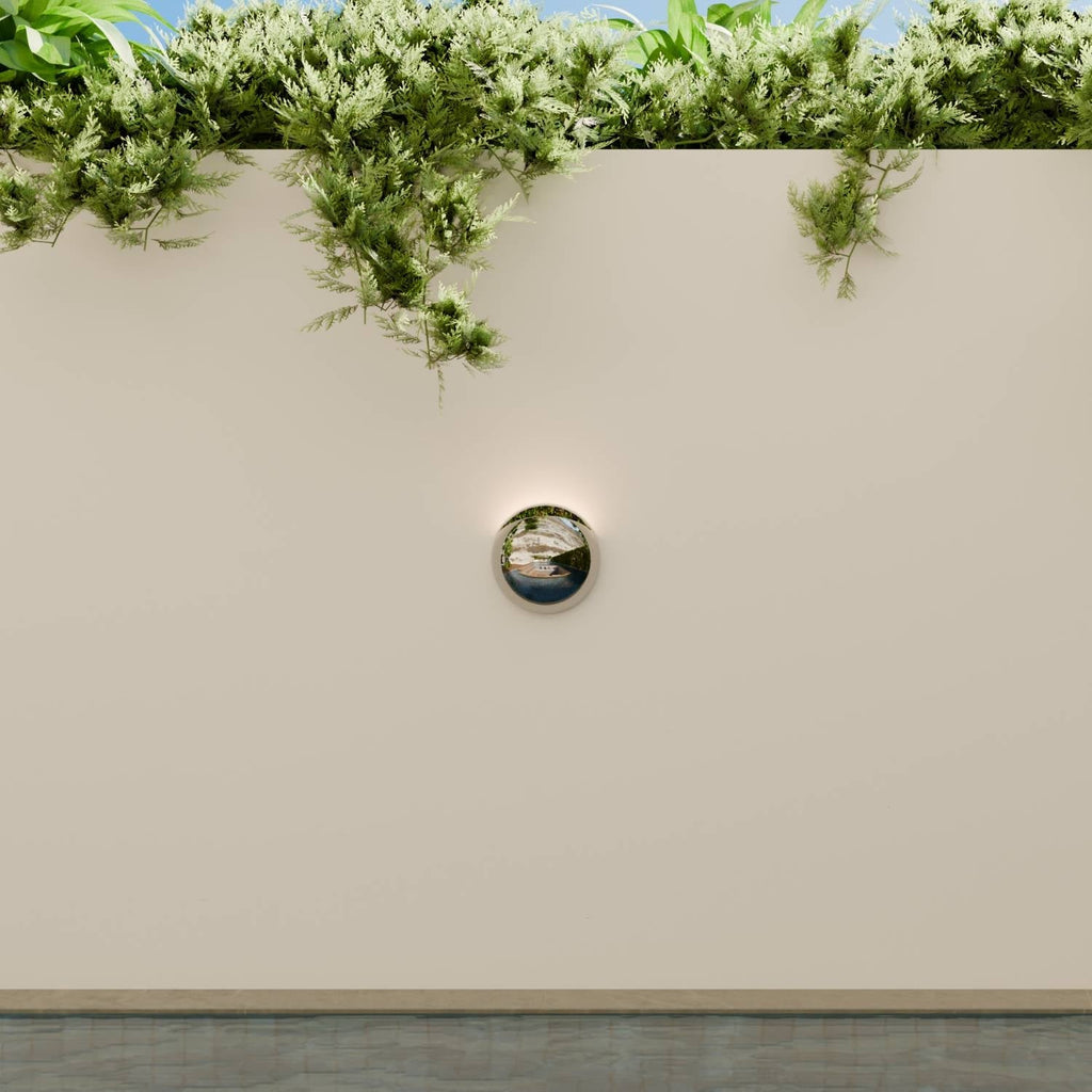 Bela Wall Light | Modern Chrome Finish, IP65 Weatherproof