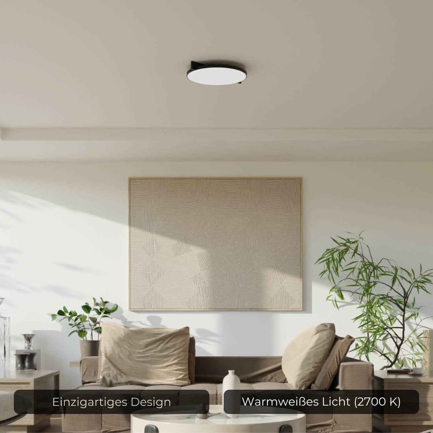 Riva Ceiling Light | Warm White Light, Calming Atmosphere