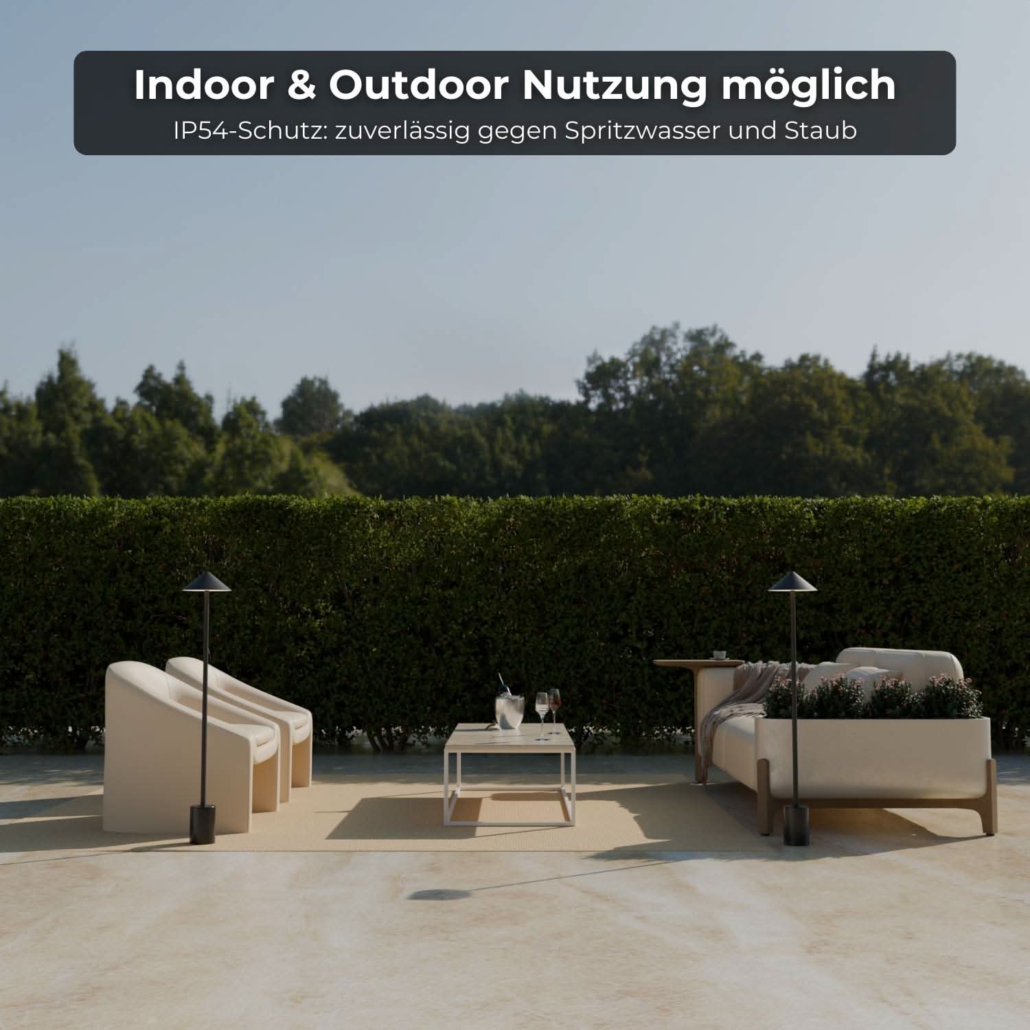 Bello Battery Floor Lamp | Cordless, IP54 Waterproof