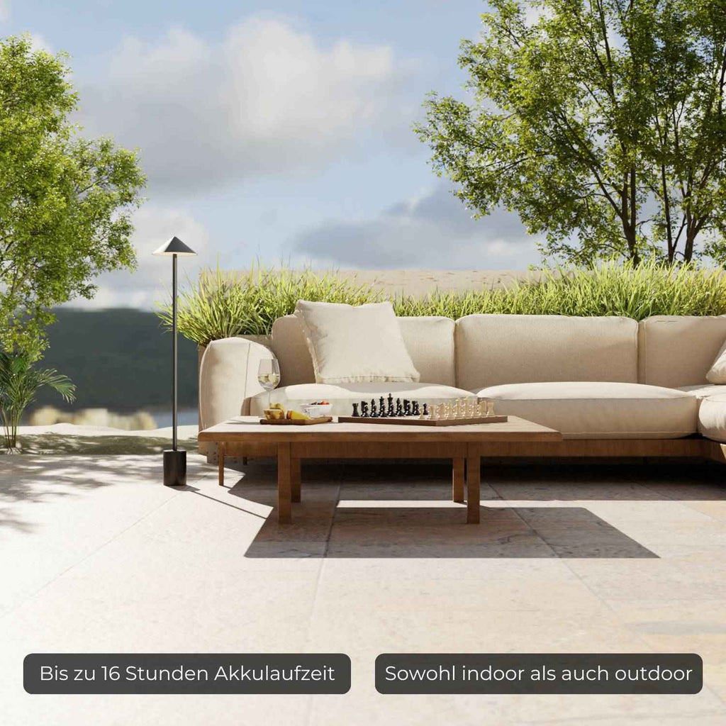 Bello Battery Floor Lamp | Cordless, IP54 Waterproof
